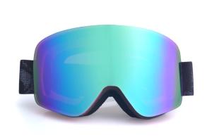 Quality Head Custom Ski Goggles High Density Foam Anti Slip Strong Magnetic Helmet Compatible wholesale