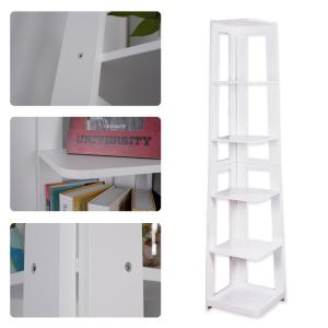 Quality 190CM Trapezoidal 5 Story Corner Ladder Bookshelf wholesale