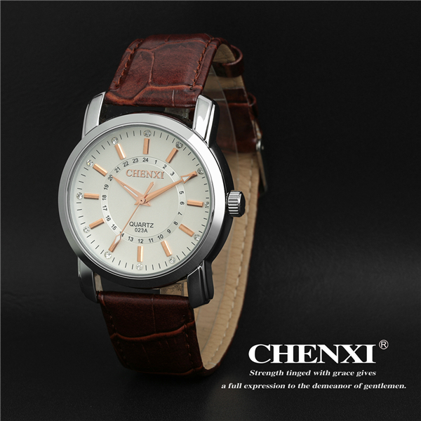 Watches Wholesale Price Guangzhou Kinpac Watches Man Stainless Steel Leather Band Watches