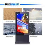 Waterproof Outdoor 55 Inch Digital Signage Display Floor Standing Type