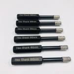 Tile Hole Saw 6mm Hex Shank Diamond Core Drill Bits For Porcelain