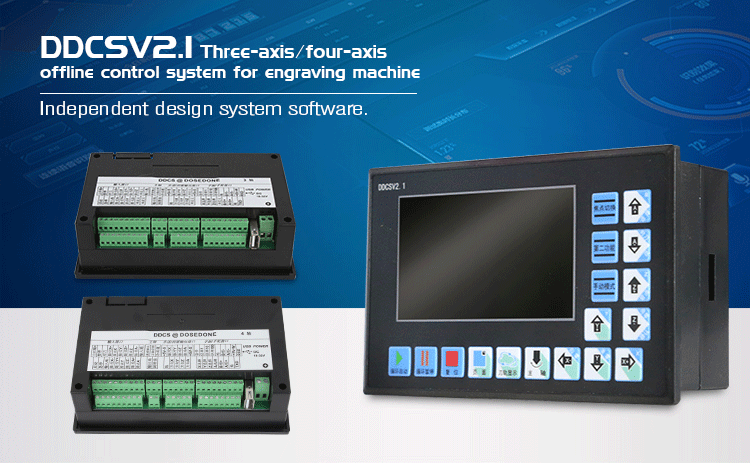 Aluminum Alloy Plastic and DDCSV2.1 CNC Controller System for CNC Router