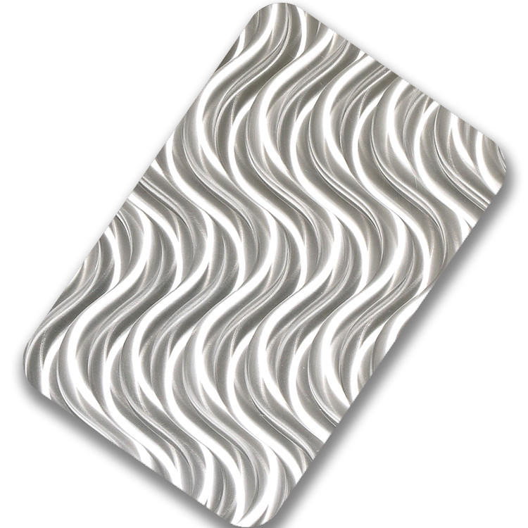 1500MM Width 304 201 430 Stainless Steel Sheet 3D Laser Finish Ethced