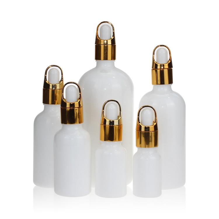 Wholesale 100ml White Porcelain Bottles With Glass Dropper For Essential Oils