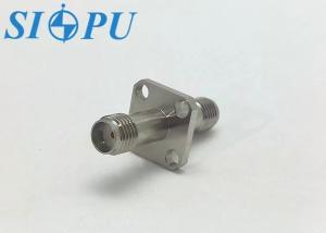 Quality Flange Installation RF Coaxial Connector Adapter for SMA Female To SMA Female wholesale