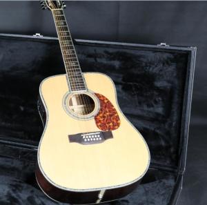 Quality 41'' D45D 12 Strings Electric Acoustic Guitar Fishman EQ Solid Spruce Top Mahogany Neck wholesale