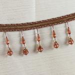 Handmade fashionable chain beads lace tassels fringes for curtain/sofa/pillow