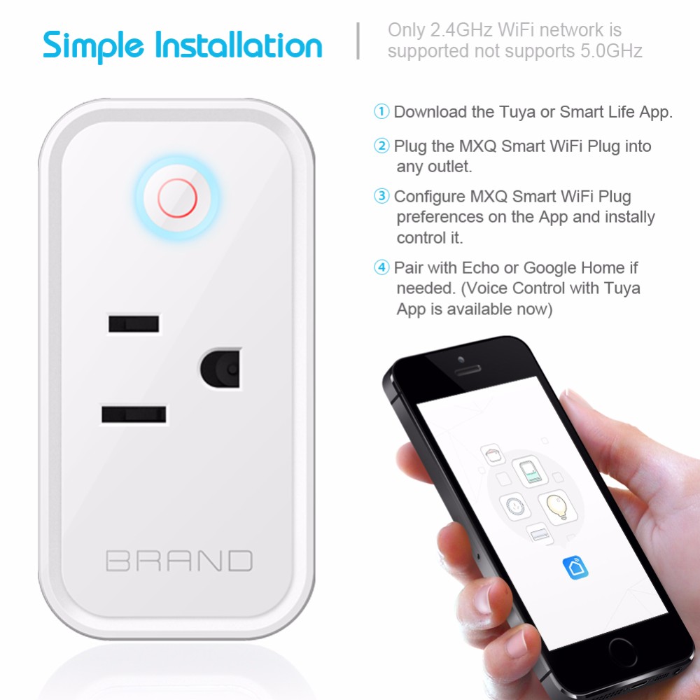Wifi Smart Remote Control US Plug Socket 10A 220v 240v 110v Google Assistant IFTTT
