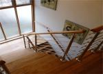Wood / PVC Handrail Stainless Steel Railing Investment Casting For Office