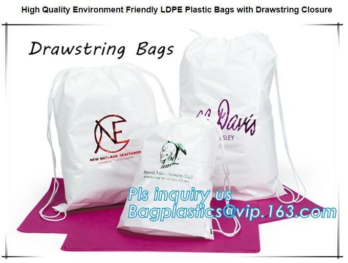 Biodegradable Waterproof Travel Drawstring Bag Shoe Laundry Underwear Makeup Storage Pouch Backpack Laundry Bag bagease