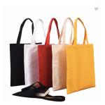 Blank Cotton Canvas Grocery Tote Custom Tote Bags Eco Friendly