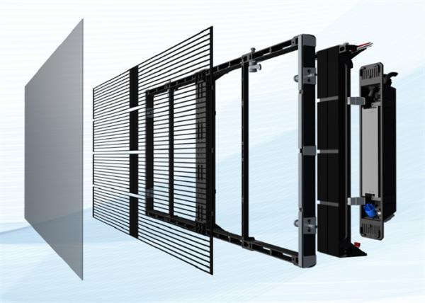 Commercial Transparent Display , LED Transparent Display 1R1G1B Three-Year