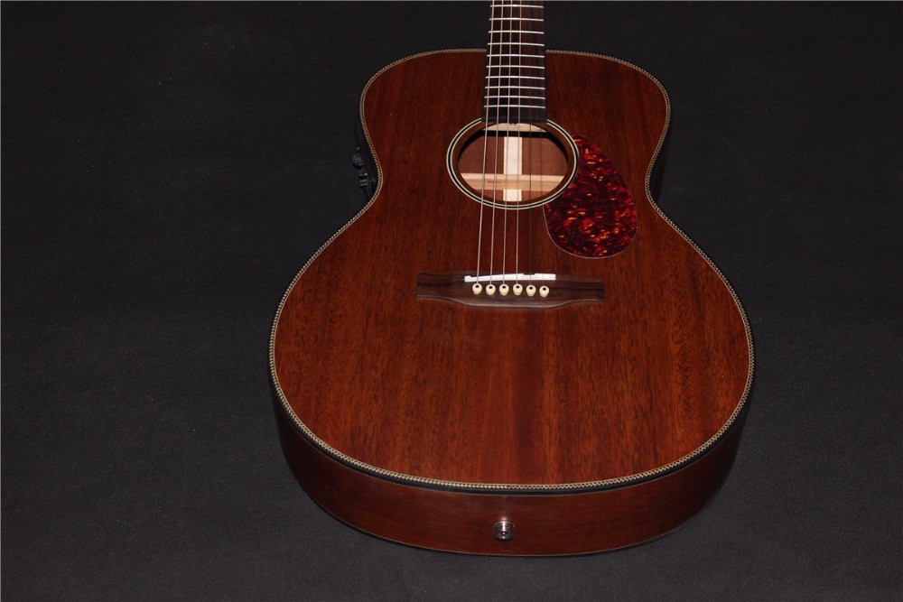 OO-GR Customize your logo New custom solid wood OO style matt finishing acoustic guitar