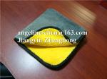 super soft microfiber compound double side plush cleaning towels