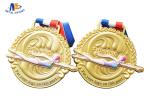 Three Dimensional 70mm 3mm Zinc Alloy Swimming Medals