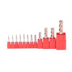 HRC55 Tungsten Carbide 4-Flute End Mill Cutter for Milling Uncoated/DLC