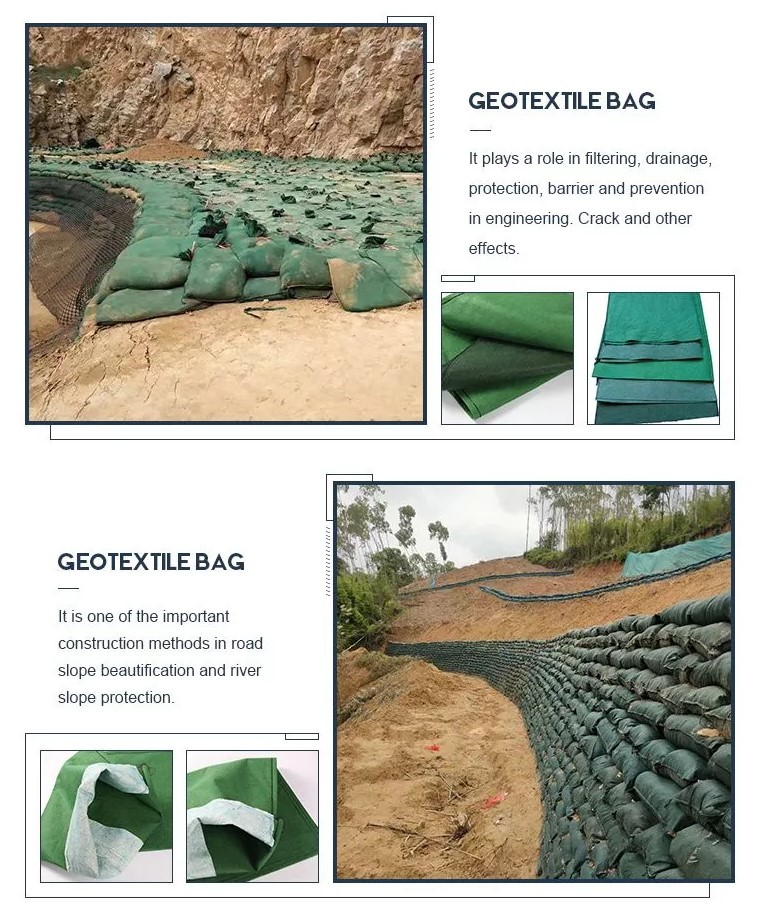 Geofabric Non Woven Geo Bags For Road Landfill Mine Projects
