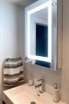 Hotel and Barbershop Interior Decorative Rectangle Led Bathroom Vanity
