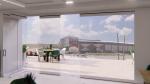 Aluminum Frameless Glass office Balcony Sliding Door Movable Partition Folding