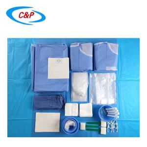 Quality Medical Supplies Disposable Angiography Drape Set with Blue Towel wholesale