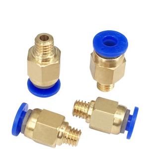 Quality Golden Blue PC4 M5 PC4 M6 3D Printer Accessories Pneumatic Connectors wholesale