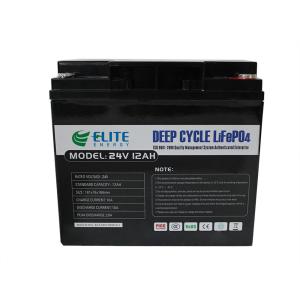 Quality Rechargeable 24V 12ah EV LiFePO4 Battery Pack For Energy Storage wholesale