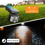 Wireless outdoor solar motion sensor light