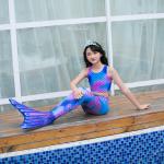 S M L Adult Mermaid Tail Swimsuit With Monofin , Mermaid Bikini Bathing Suit