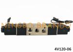 5/2 Way 1/8'' NPT 4V120-06 Internal Pilot Aluminum Alloy Double Solenoid