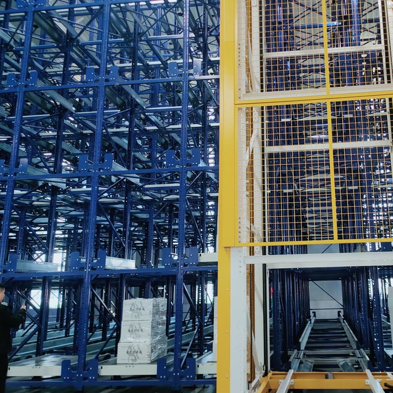 Heavy Duty Warehouse Storage Radio Shuttle Racking System Steel Powder Coating Surface Treatment