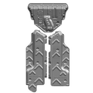 Quality Silver Manganese-Aluminum Alloy Skid Plate for Jeep Cherokee Engine and Transmission wholesale