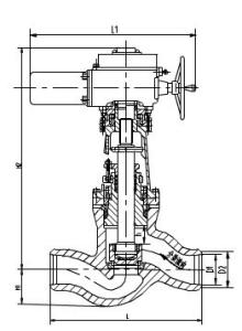 China Grey Cast Iron Electric Valve Actuator, Check Value J61Y-32 on sale