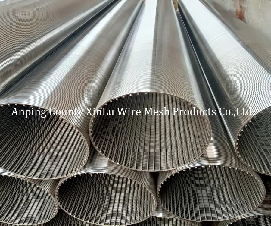 V Shape Wire Wrapped Screens Intake Well SS Wire Mesh Screen 6m Length