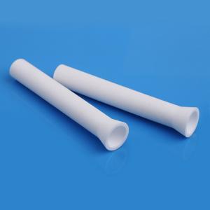 Quality Collared Ceramic Alumina Tube 96% 99% High Precision Smooth Surface wholesale