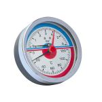 Oil Temp Pressure 6 Bar Pressure Temperature Gauges 63MM 1/2 NPT