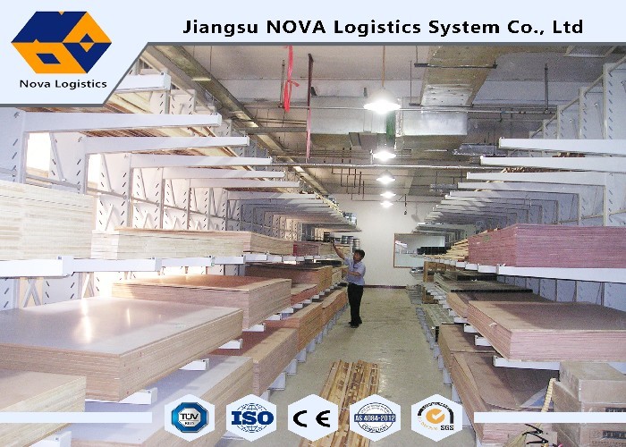 Double Sided Cantilever Warehouse Racks High Customized Supply Chain Length