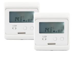 China ABS Material Electronic Room Thermostat Temperature Control Gray Backlight on sale