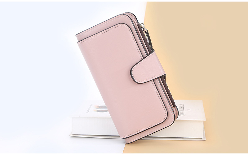 Long Designer Wallets for Women Custom Logo 2023 Luxury Minimalist PU Leather RFID