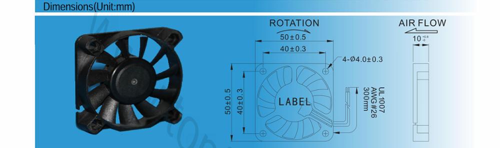 Exhaust instrument air cooler Equipment Cooling Fans , low speed PBT micro cooler fan