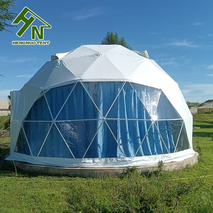 Waterproof Outdoor Glamping Geodesic Dome Tent With Skylight