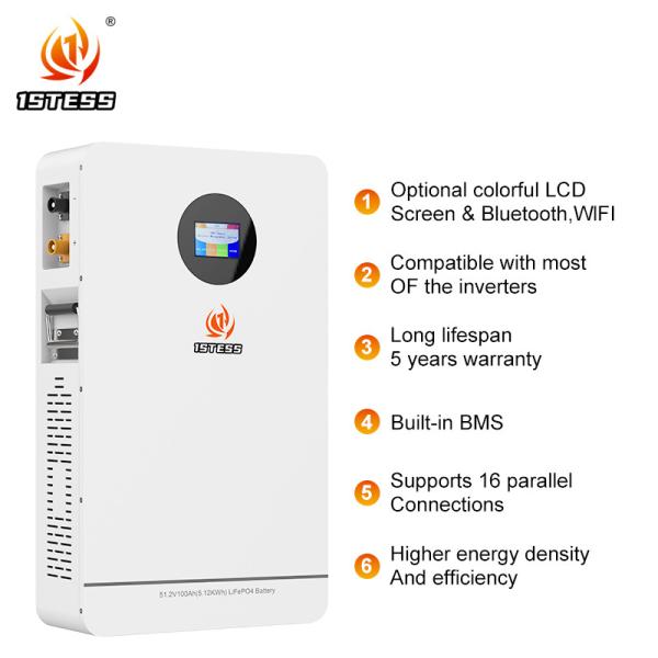 100Ah 5.12kw home energy storage battery Solar Energy Storage Battery system