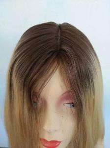 Quality 10 Inches 5A Brazilian Human Hair Kosher Wig Dark Root ,Brazilian Human Hair Wig wholesale