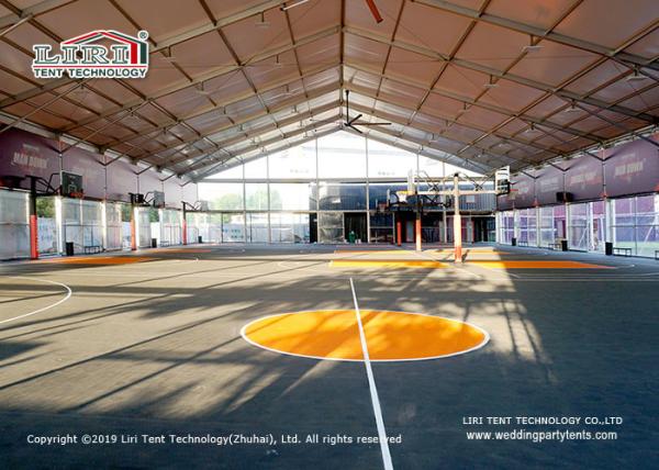Water Proof Modularized Sport Event Tents / Black Basketball Court Temporary