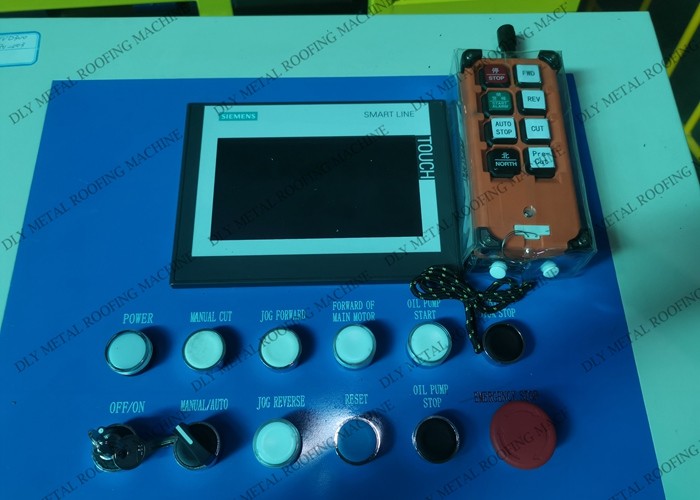 Automatic 50hz Chain Drive Glazed Tile Making Machine Metal Roofing Roller 0.8mm