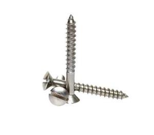Quality Stainless Steel Slotted Raised Countersunk Head Wood Screws Din964 M5 Size wholesale