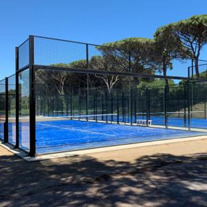Quality Wheelchair Accessible Padel Tennis Courts Fields Type With PE Fence wholesale