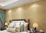 Gold Multifilament Nonwoven Water Resistant Wallpaper / Strippable Wall Paper