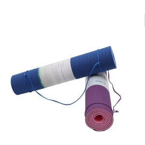 Quality L200cm T6MM Yoga Exercise Equipment Purple Thick Yoga Mat wholesale