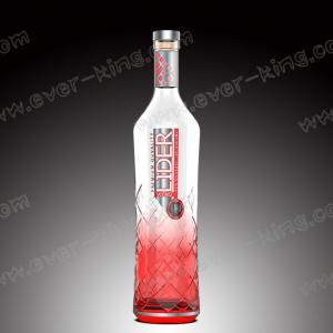 Quality Crystal White Flint Custom Glass Bottle 750/1000 ML for Luxury Spirits wholesale