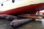 Customized Marine Rubber Airbags Assisting Boats Up And Down Water Salvage